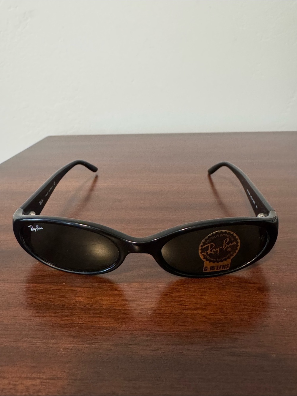 Vintage Ray-Ban G15 Black Oval Sunglasses - Never worn